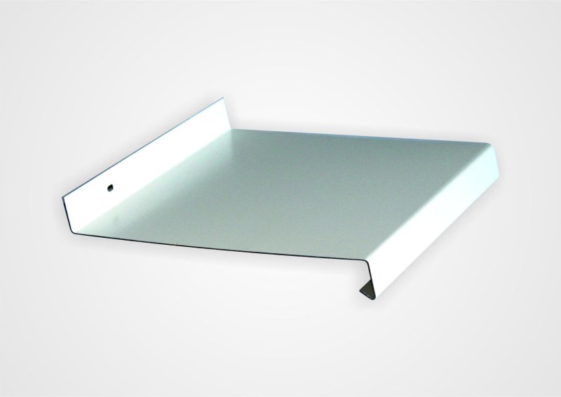 Ocelový parapet 225 x 1500 mm - BÍLÁ