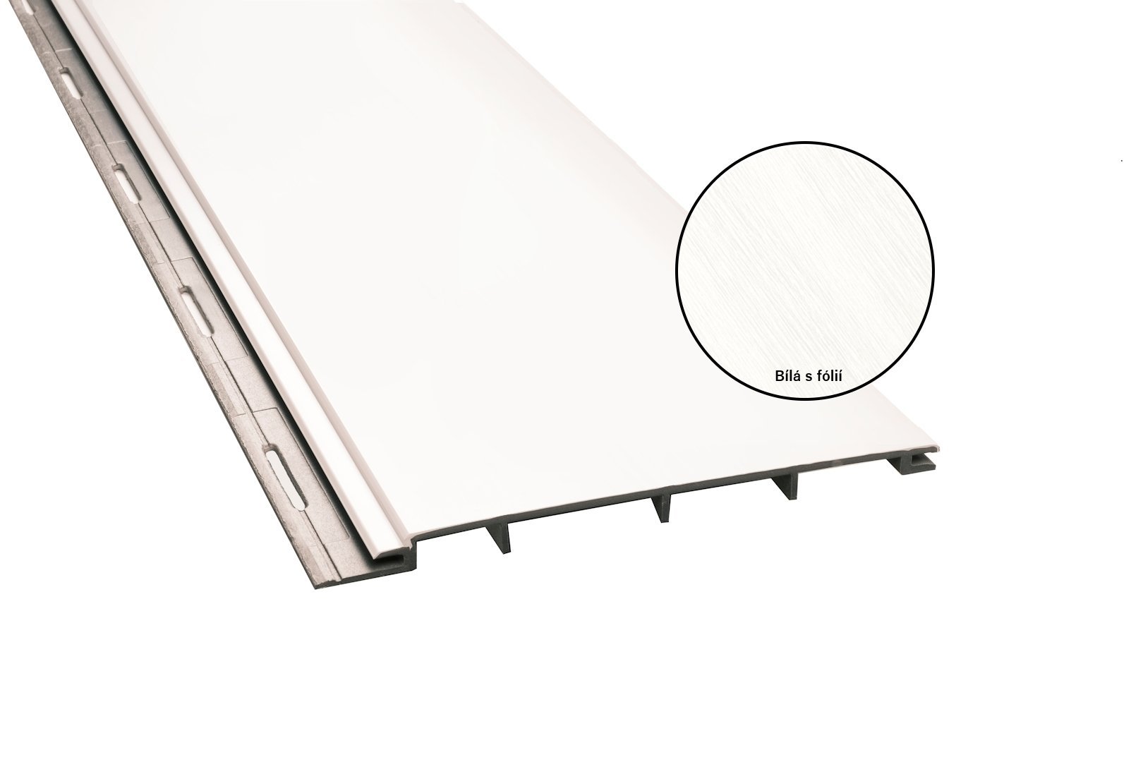Vinylová palubka ISO20 - bílá s fólií